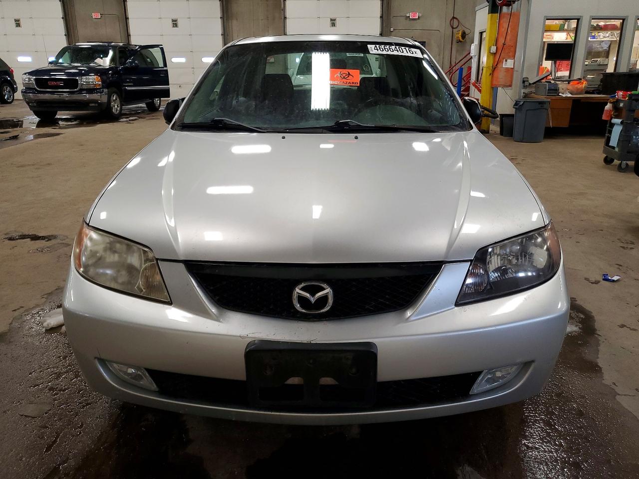 2002 Mazda Protege Dx Silver vin: JM1BJ226621549654