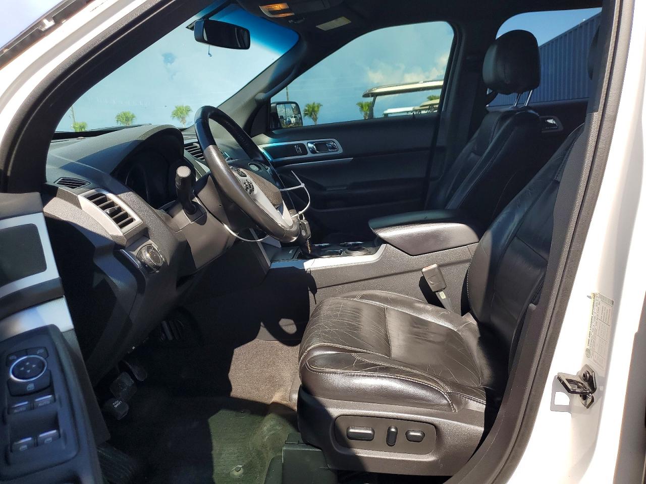 2013 Ford Explorer Xlt White vin: 1FM5K7D86DGA86819