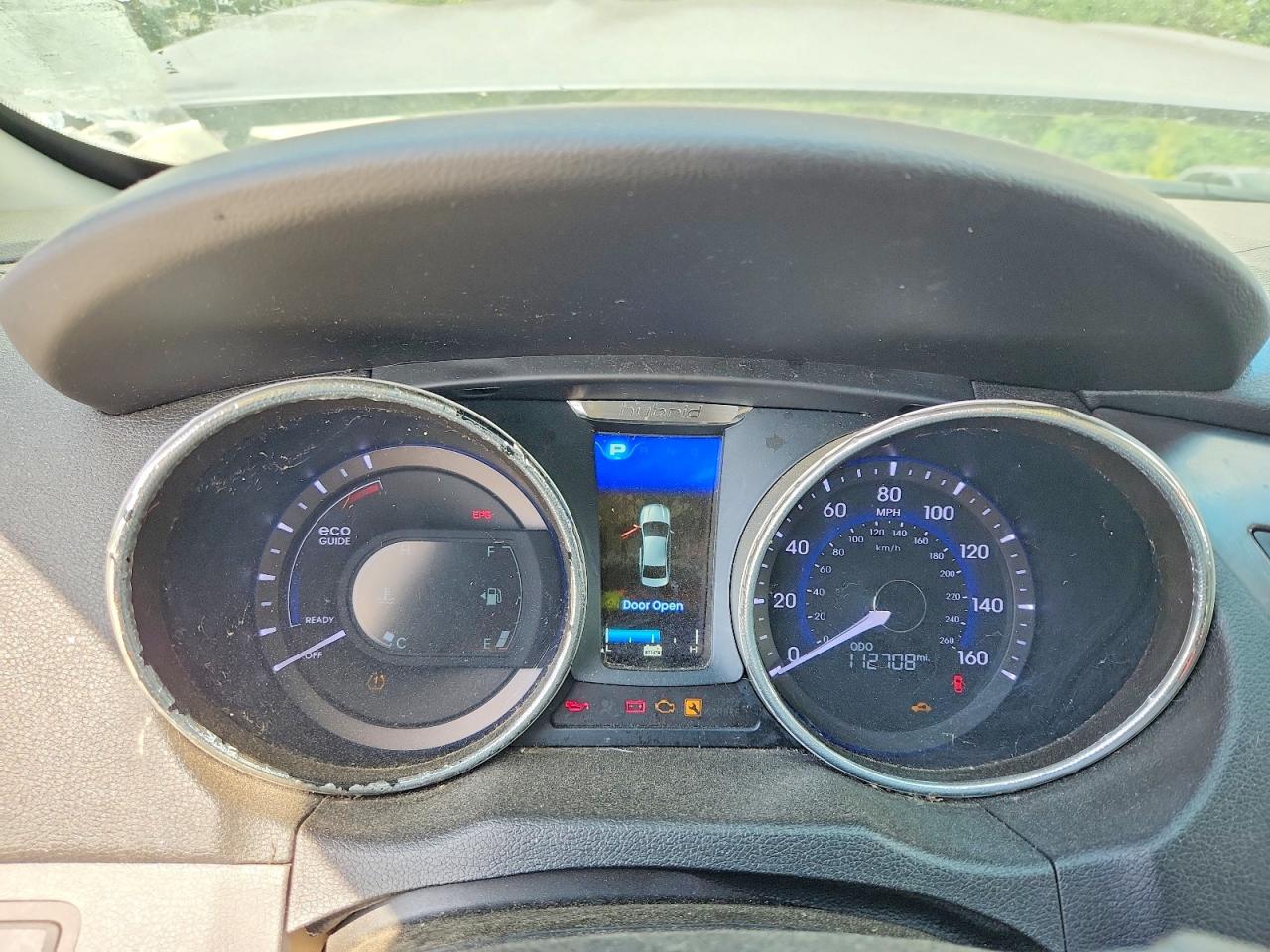 2014 Hyundai Sonata Hybrid Gray vin: KMHEC4A45EA116474