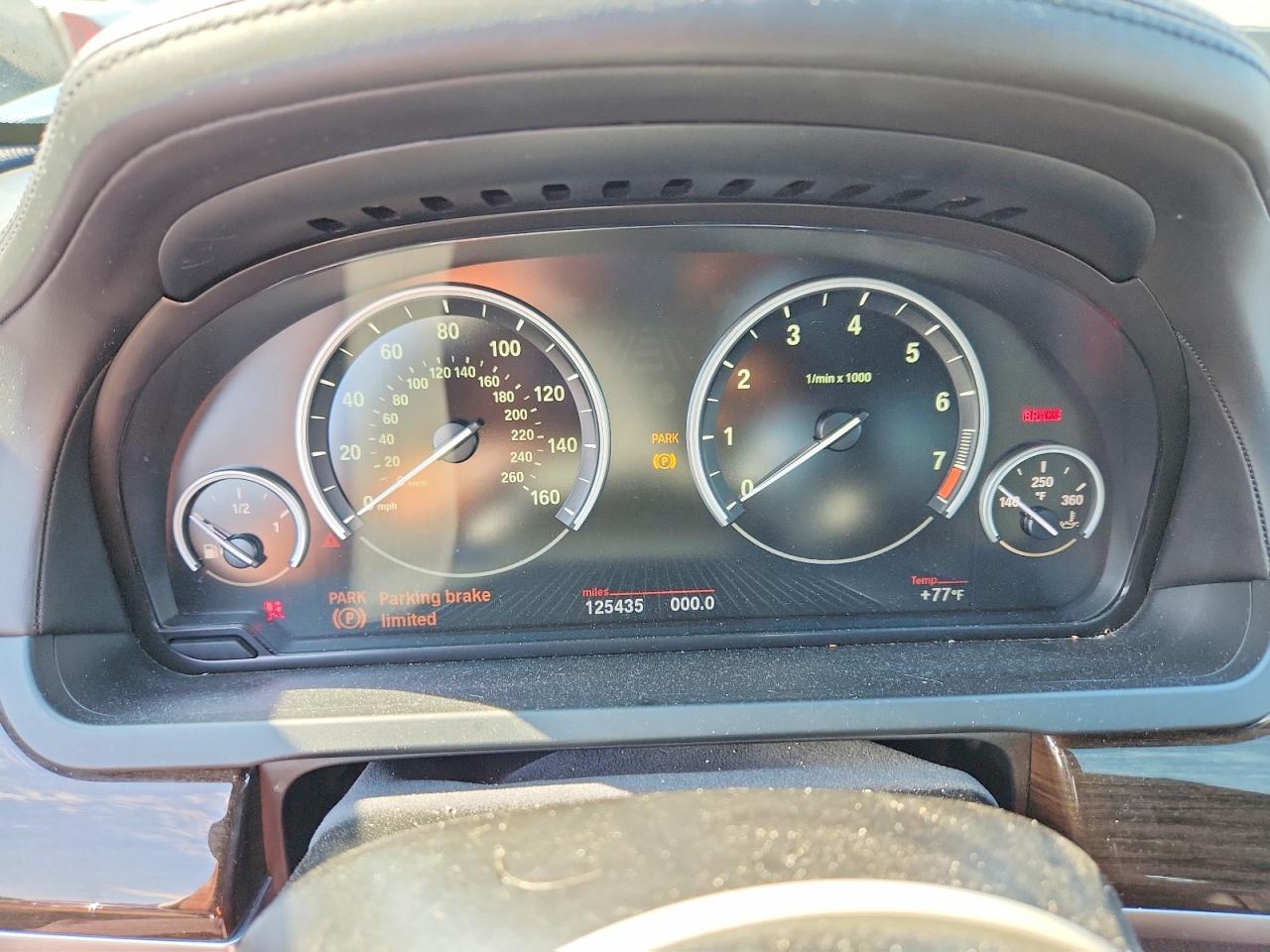 2013 Bmw 750 Lxi Black vin: WBAYF8C58DD139716