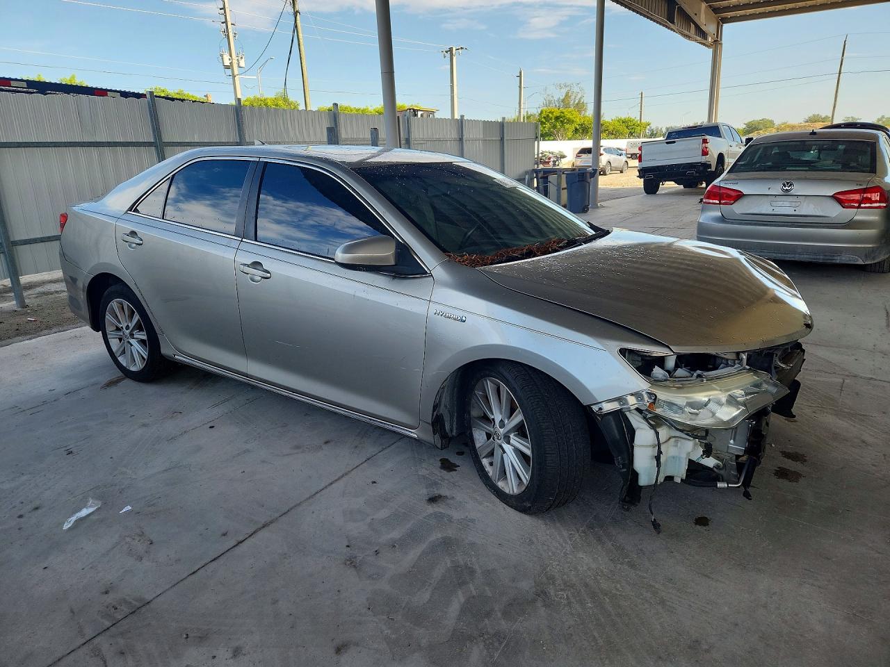 2013 Toyota Camry Hybrid Xle Beige vin: 4T1BD1FK8DU077057