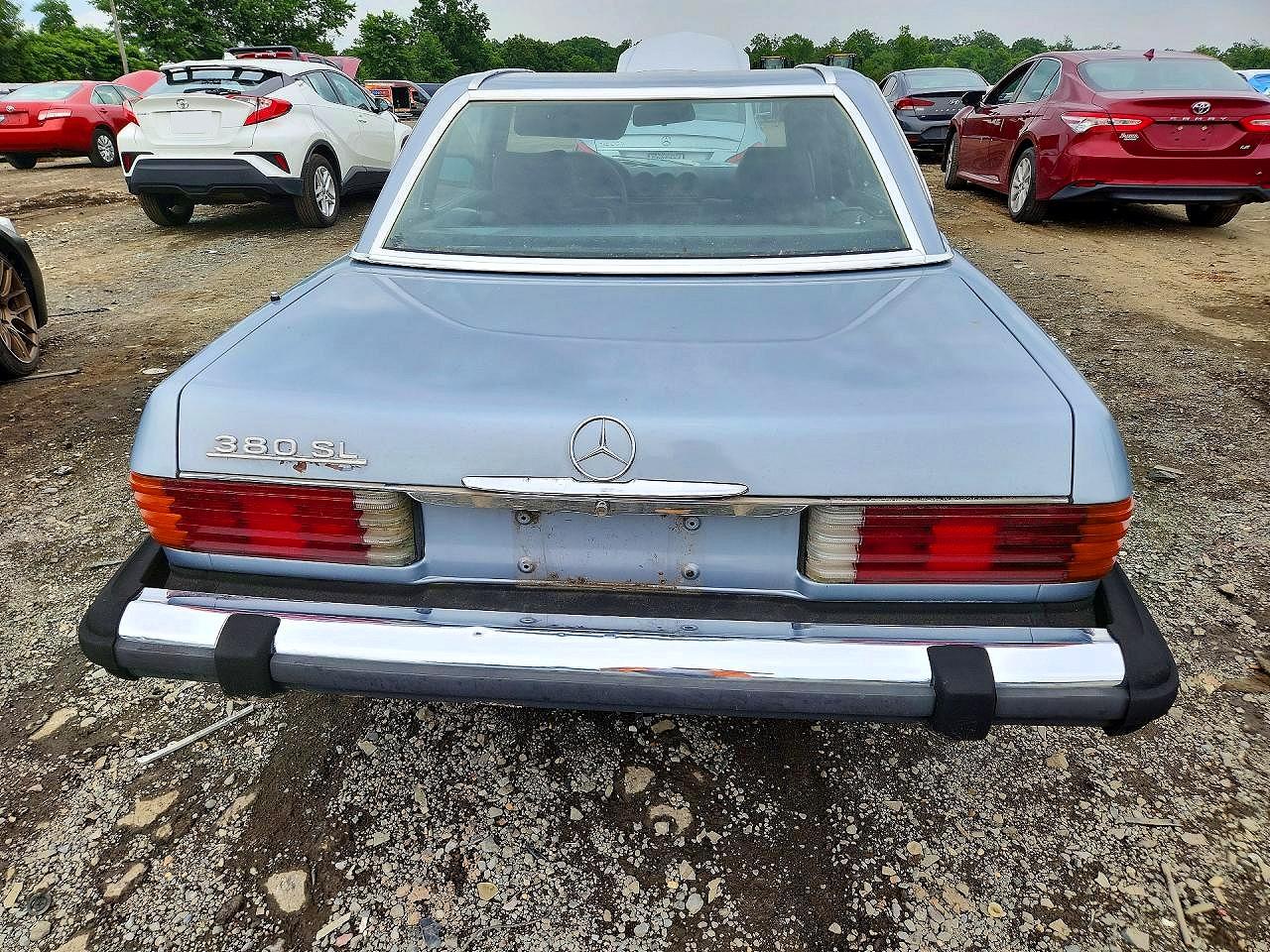 1984 Mercedes-benz 380 Sl Silver vin: WDBBA45A6EA005430
