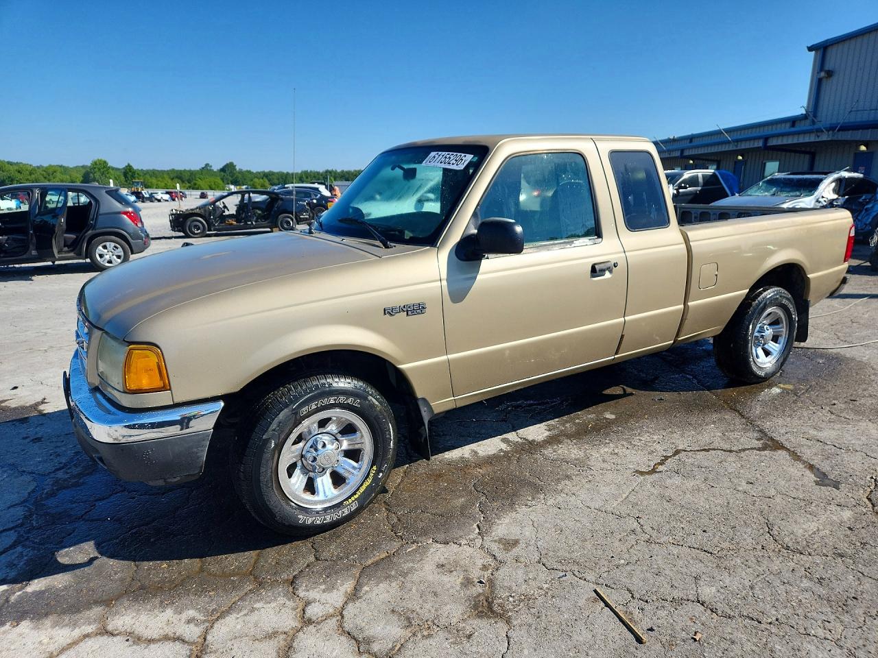 2001 Ford Ranger Super Cab Бежевый vin: 1FTYR14V01PB73322