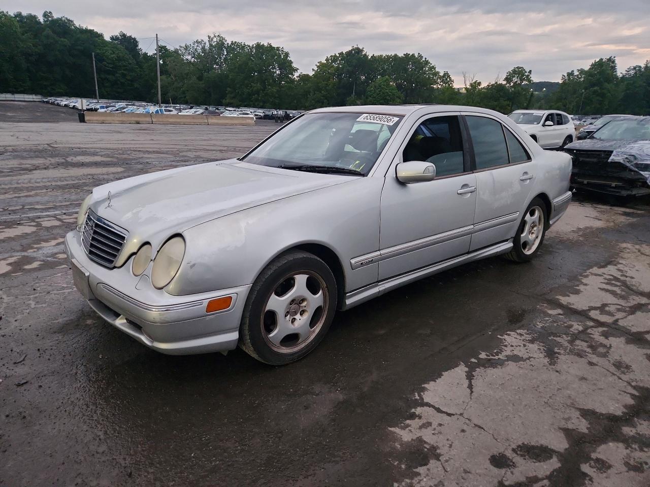 2000 Mercedes-benz E 430 Silver vin: WDBJF70J7YB065964