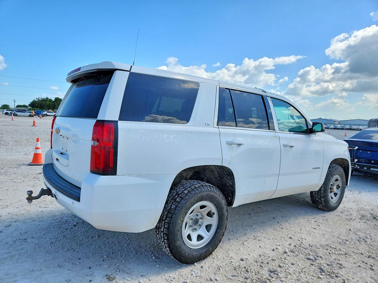 2015 Chevrolet Tahoe K1500 White vin: 1GNSK4EC5FR623154