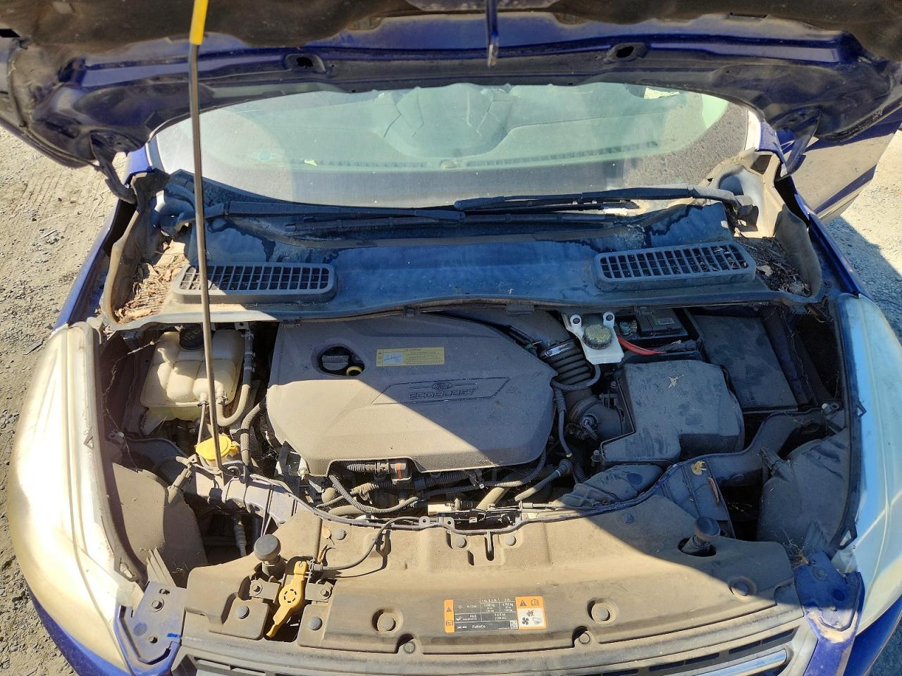 2014 Ford Escape Se Синий vin: 1FMCU0GX0EUC94094