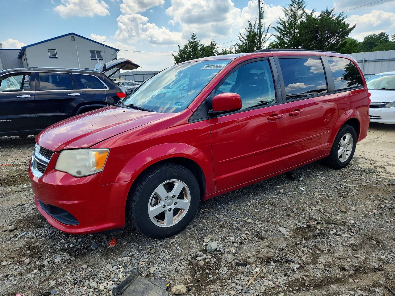 2012 Dodge Grand Caravan Sxt Red vin: 2C4RDGCG0CR210153