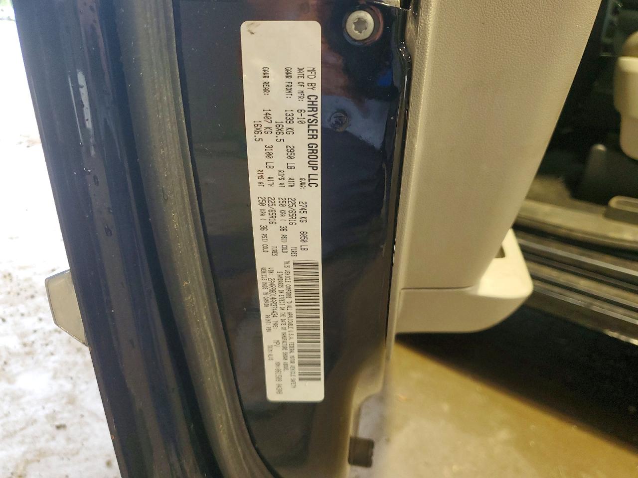 2010 Chrysler Town & Country Touring Plus Blue vin: 2A4RR8D14AR374434