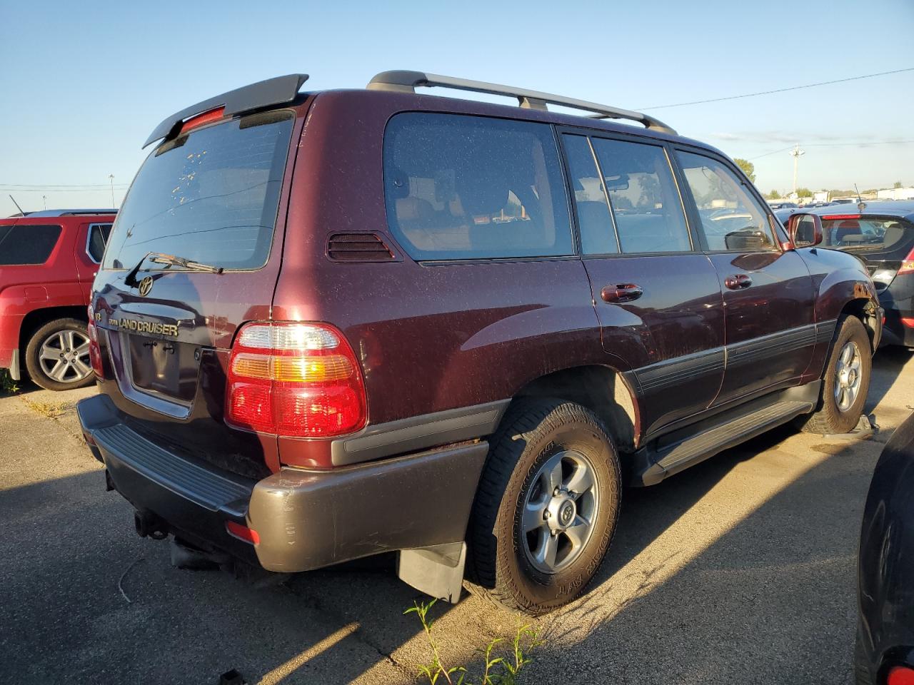 1999 Toyota Land Cruiser Burgundy vin: JT3HT05J9X0069506