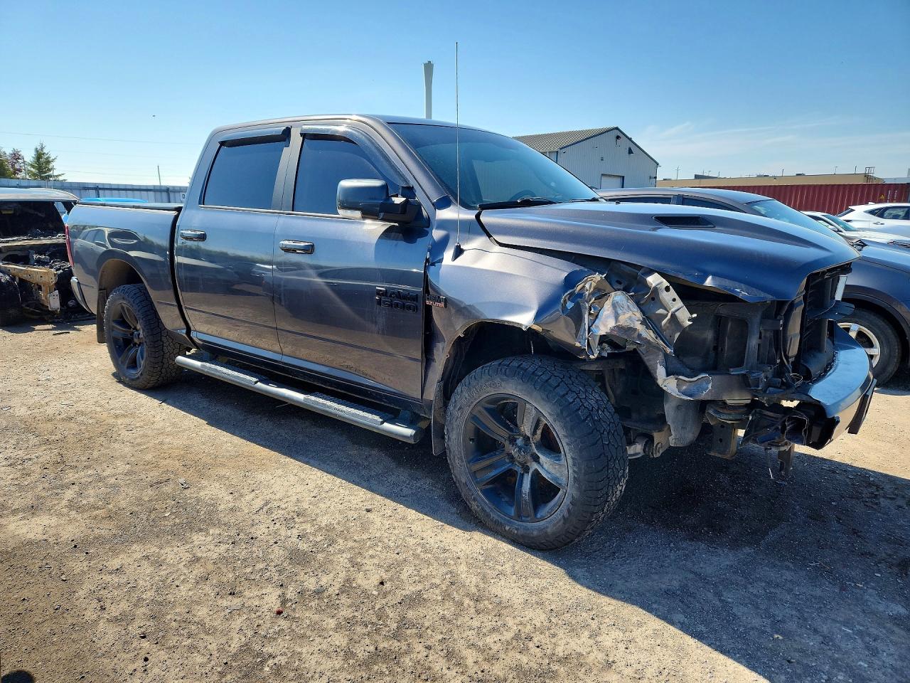 2018 Ram 1500 Sport Gray vin: 1C6RR7MT0JS208290