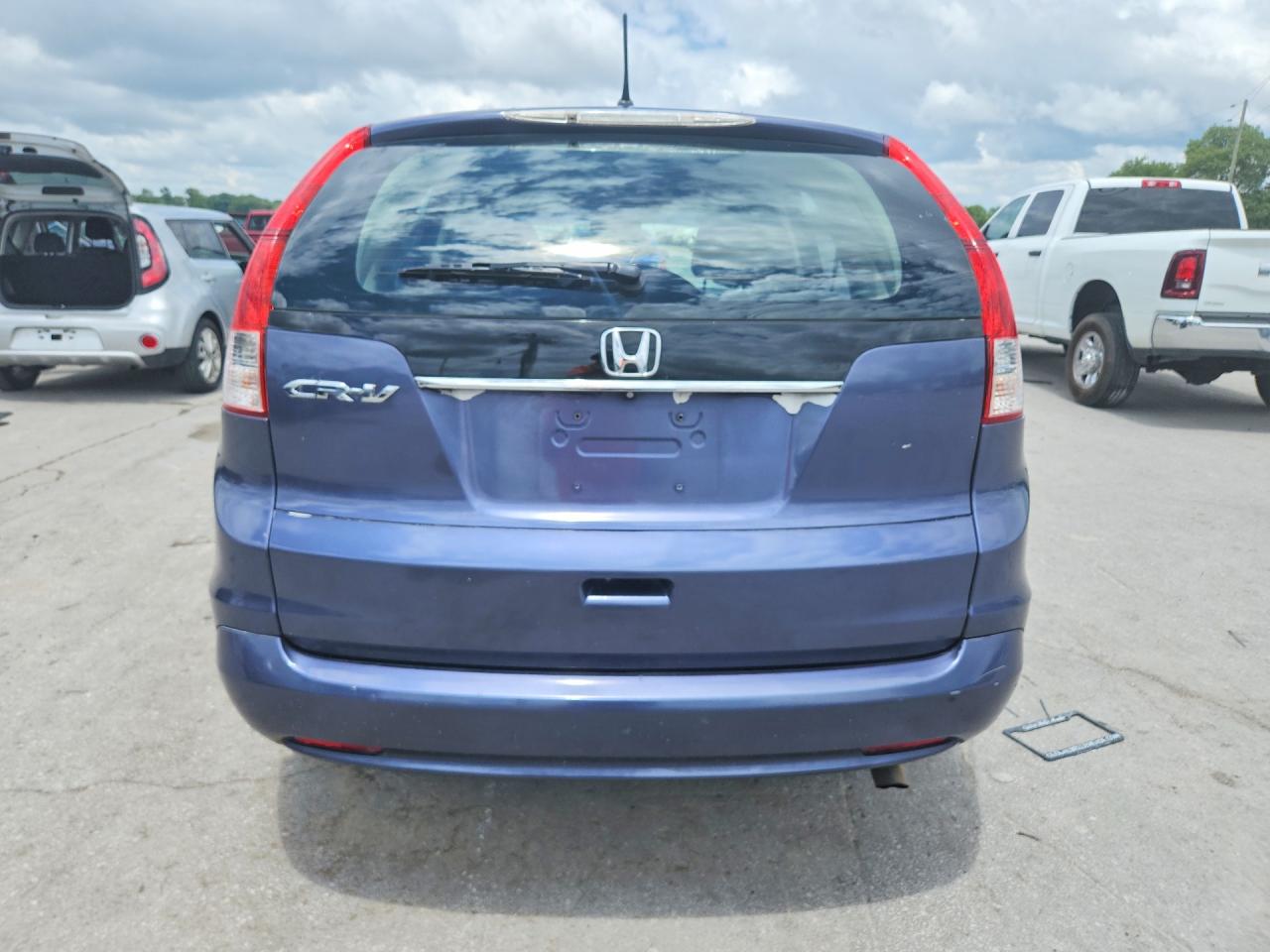2014 Honda Cr-v Lx Blue vin: 3CZRM3H34EG701469