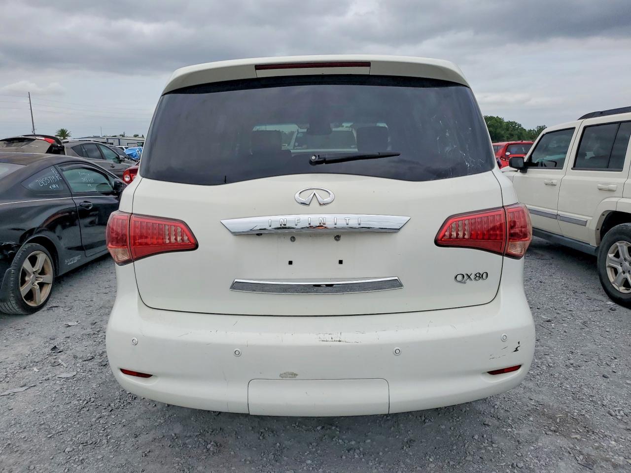 2014 Infiniti Qx80 Base White vin: JN8AZ2ND5E9750549