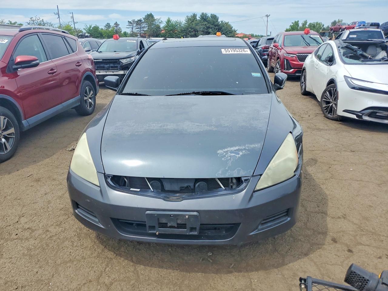 2007 Honda Accord Ex Gray vin: 1HGCM66597A088527