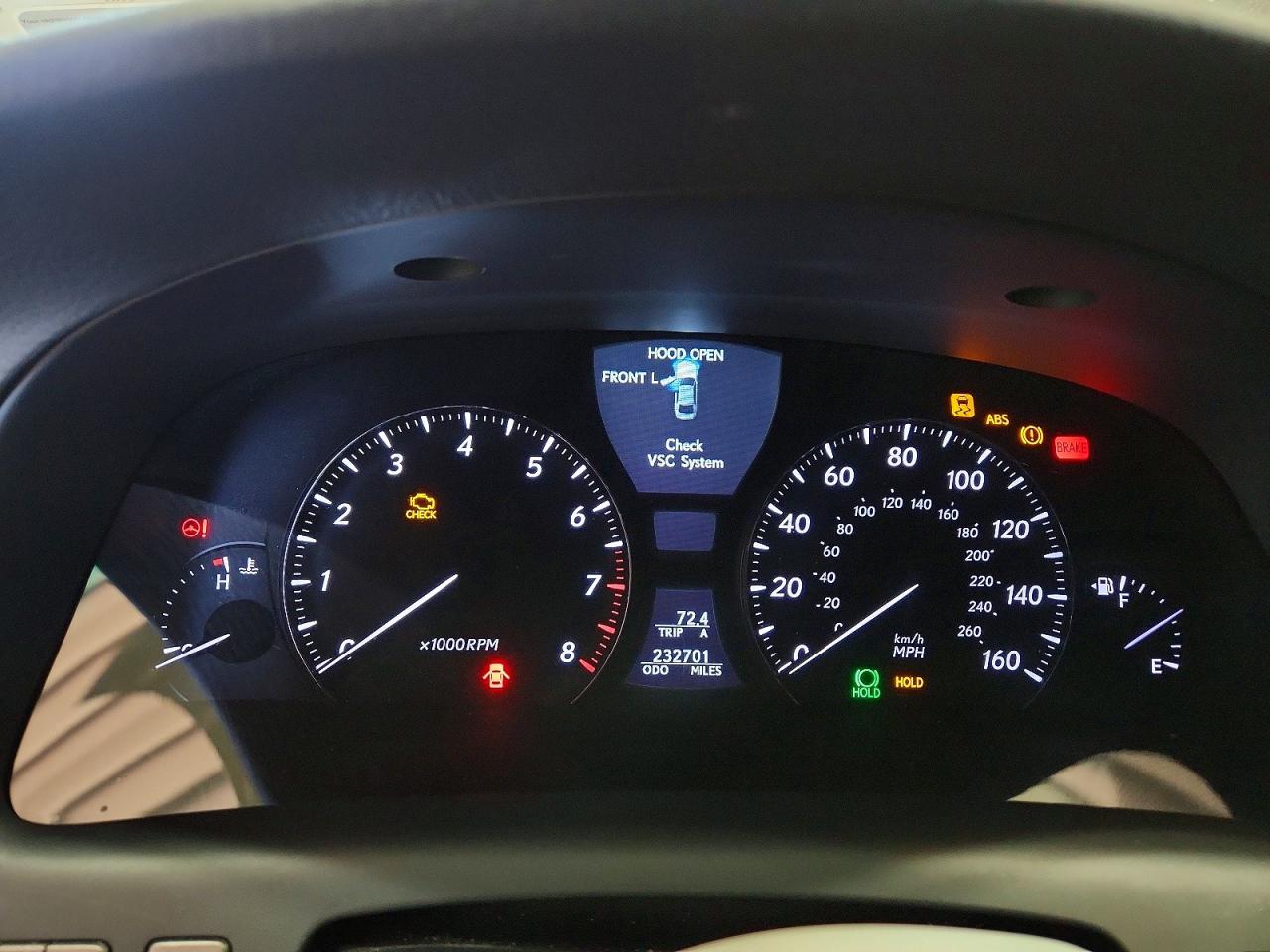 2008 Lexus Ls 460 Base Black vin: JTHBL46F485062579
