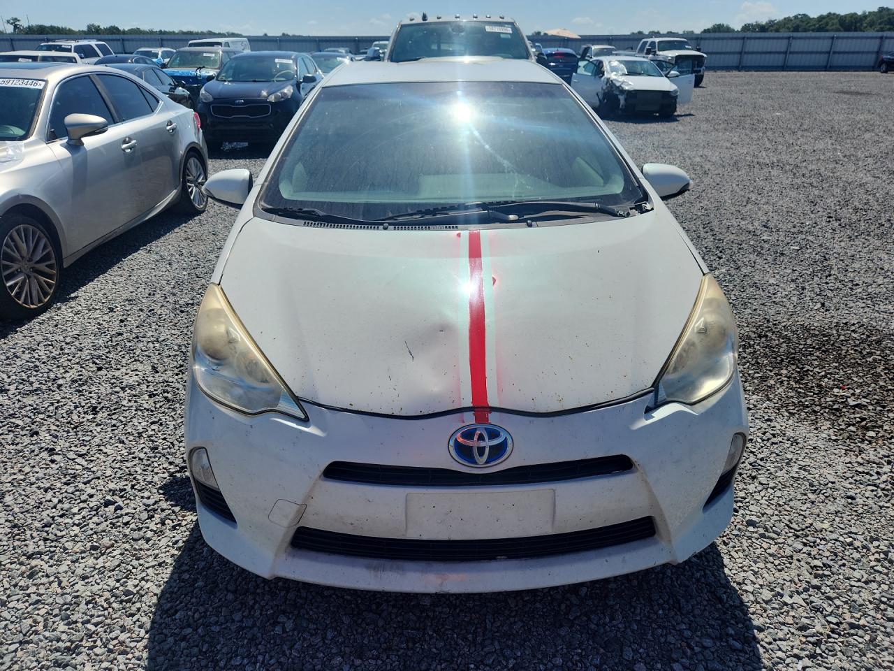 2014 Toyota Prius C Two White vin: JTDKDTB3XE1572717