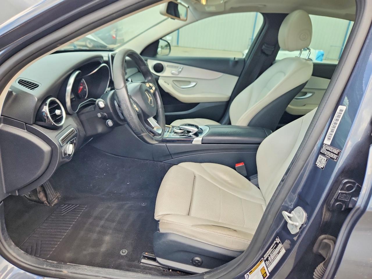 2015 Mercedes-benz C 300 Gray vin: 55SWF4JB9FU048346