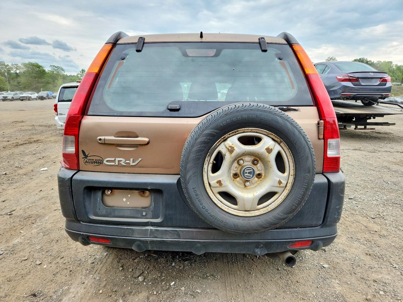 2002 Honda Cr-v Lx Tan vin: JHLRD78492C016908