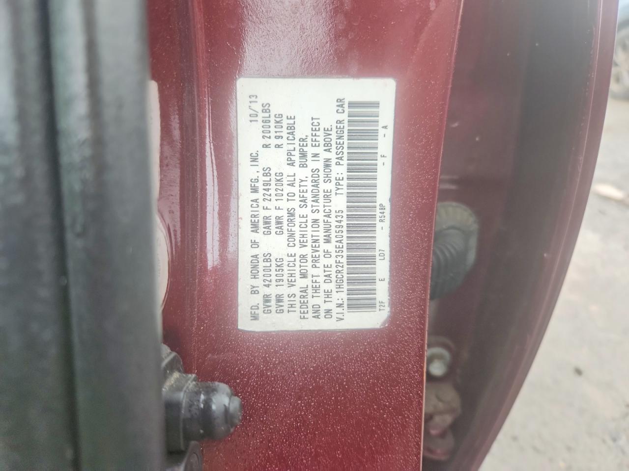 2014 Honda Accord Lx Maroon vin: 1HGCR2F35EA059435