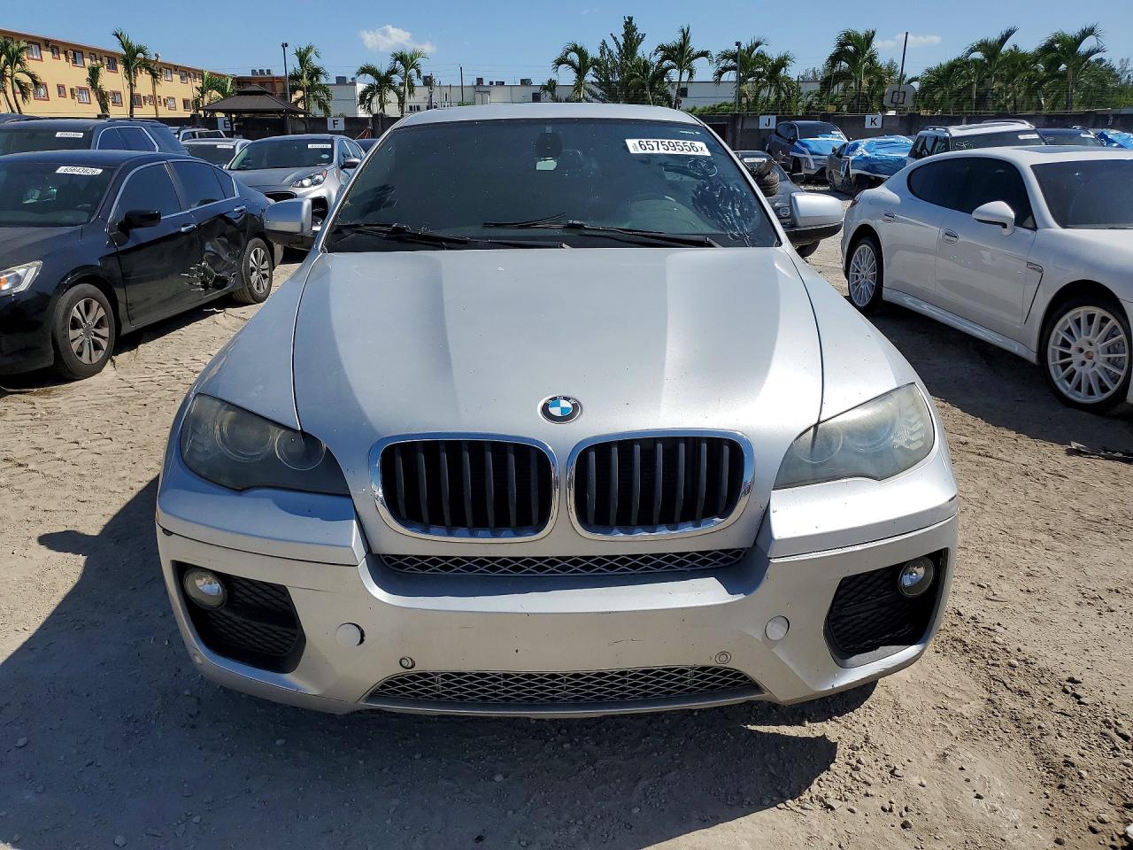 2014 Bmw X6 Xdrive35i Silver vin: 5UXFG2C53E0H09507