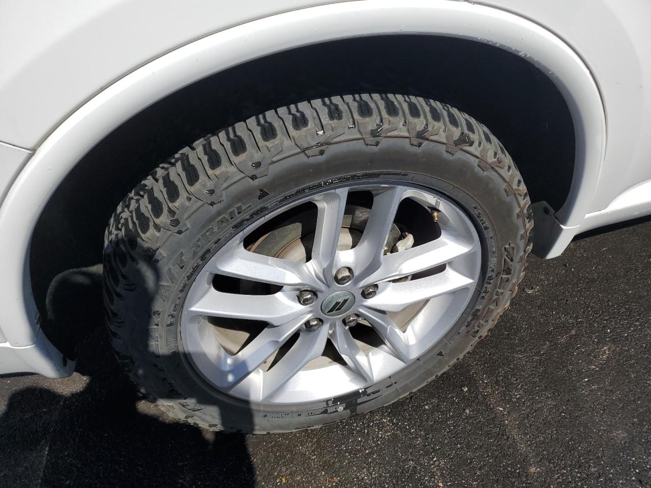 2023 Dodge Durango Gt White vin: 1C4RDJDG2PC682851 Damage: Right Rear Wheel, Curb Rash, 1 To 2 Inches