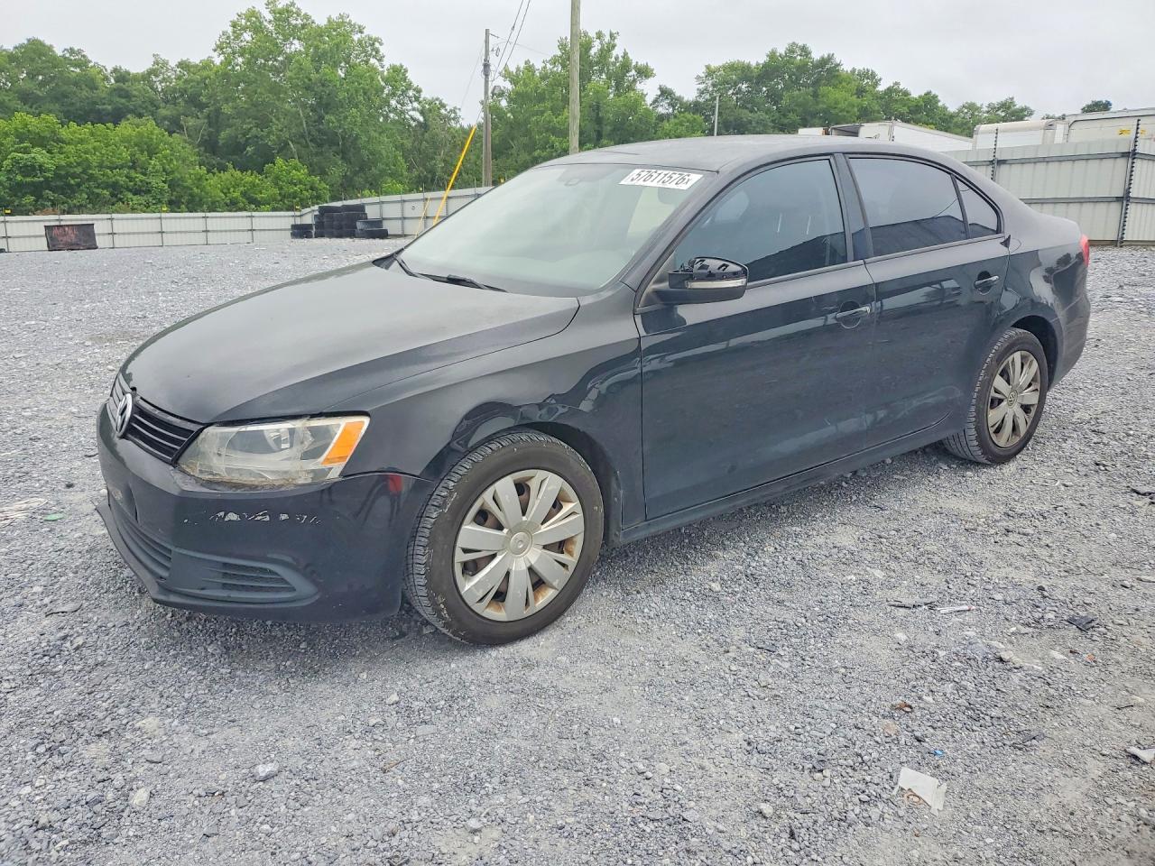 2012 Volkswagen Jetta Se Black vin: 3VWDP7AJ1CM131482