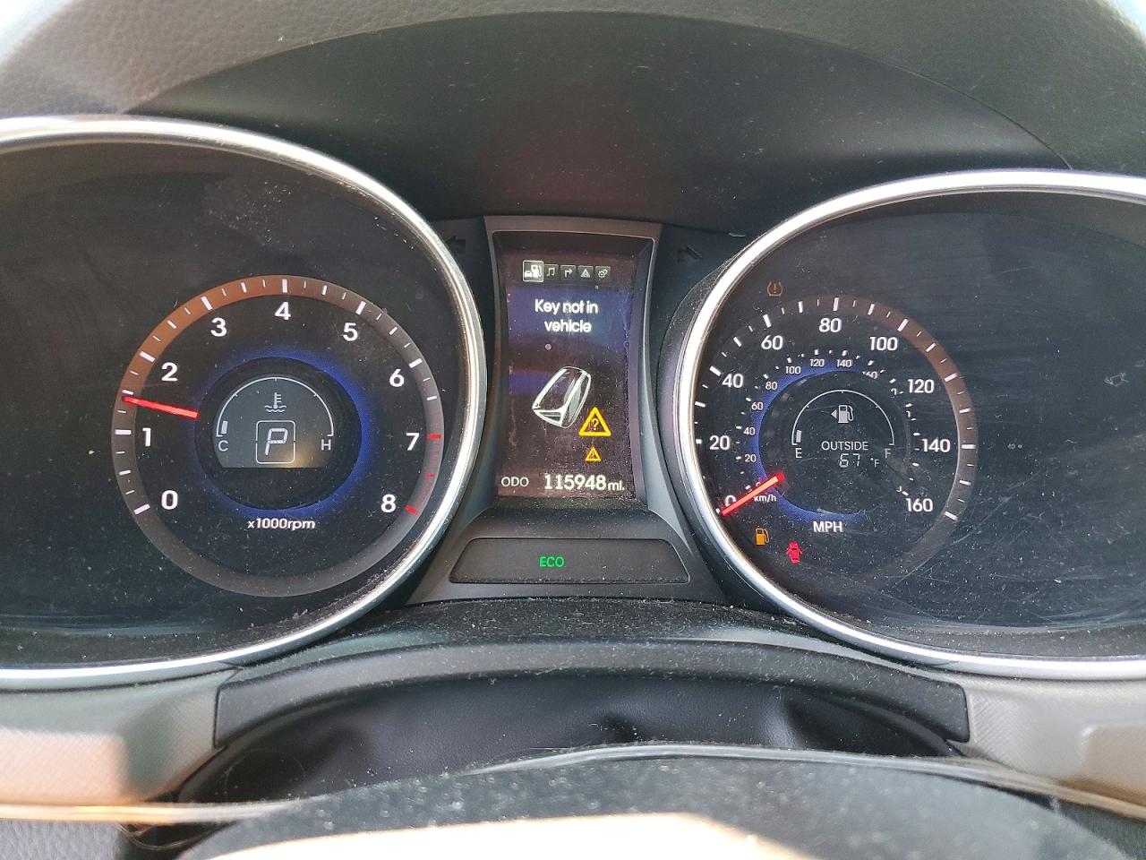 2015 Hyundai Santa Fe Gls Black vin: KM8SR4HF8FU105428