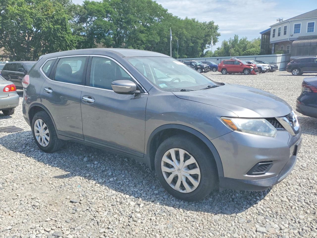 2014 Nissan Rogue S Gray vin: 5N1AT2MVXEC785500