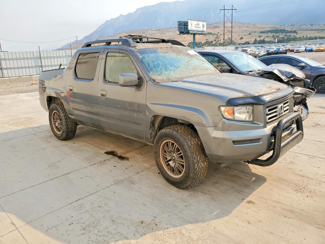2007 Honda Ridgeline Rtl Gray vin: 2HJYK16597H503324