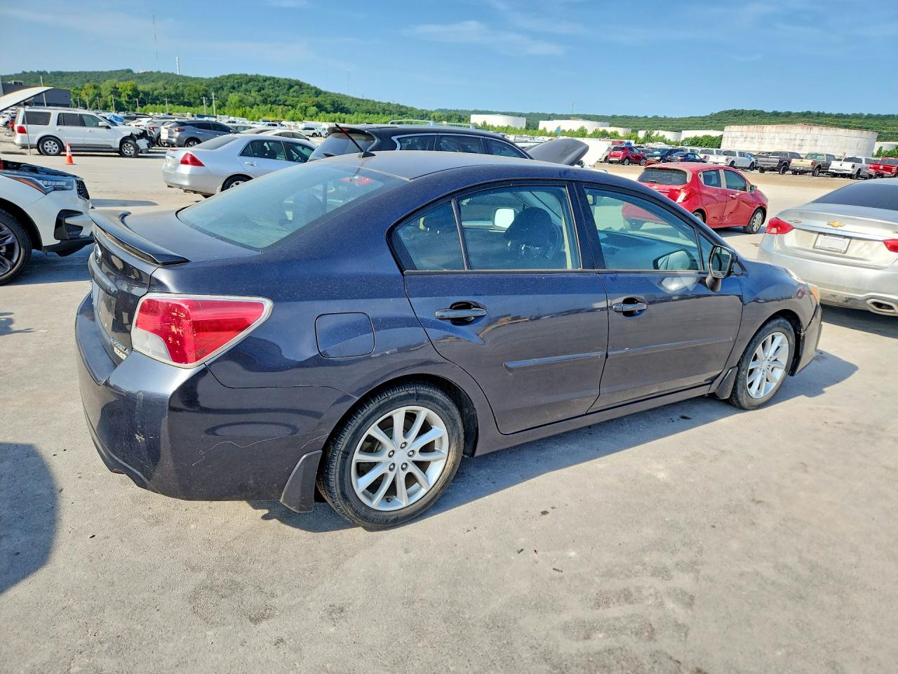 2013 Subaru Impreza Premium Серый vin: JF1GJAC62DH022256