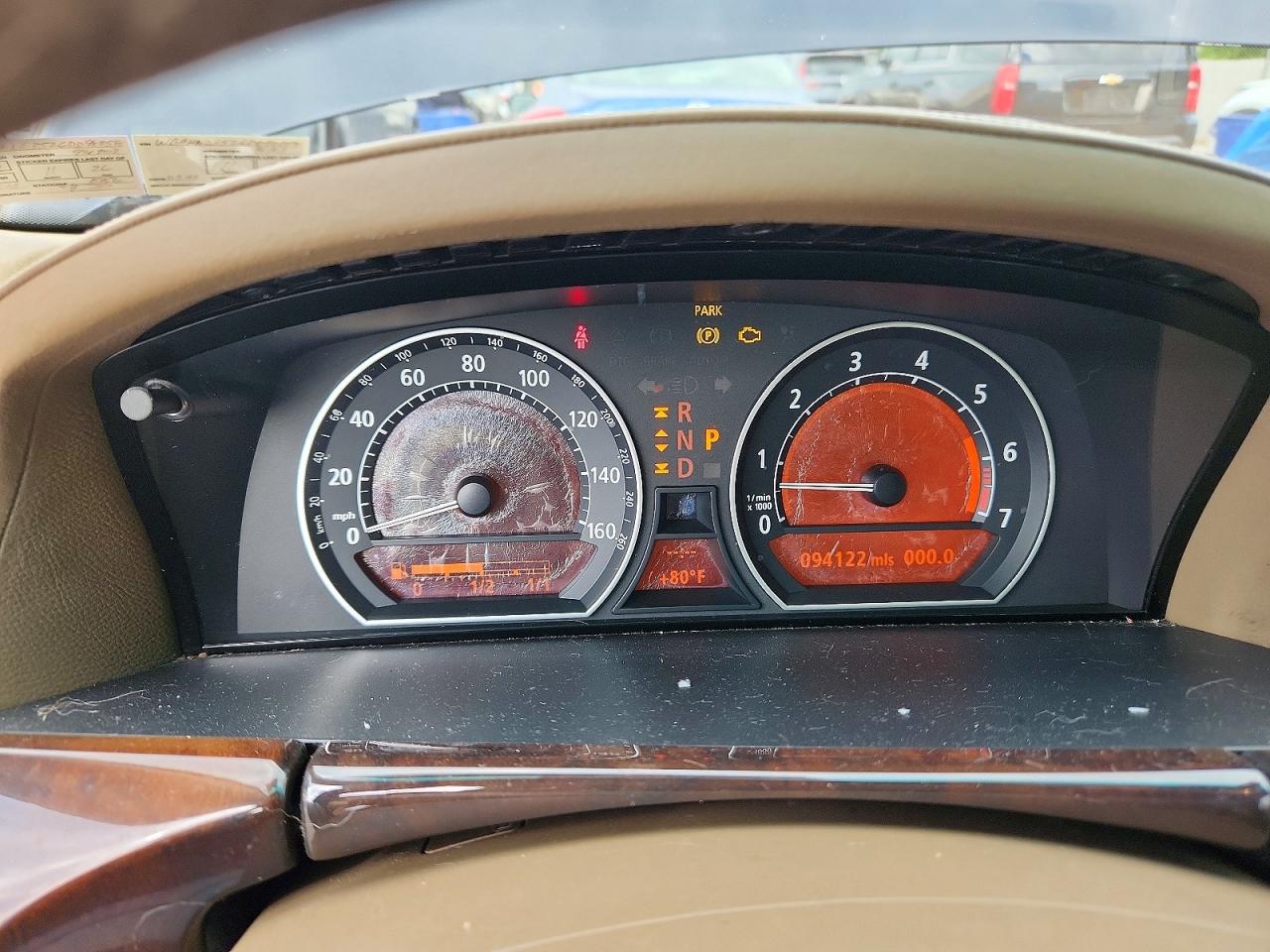2006 Bmw 760 Li Blue vin: WBAHN03526DD98258