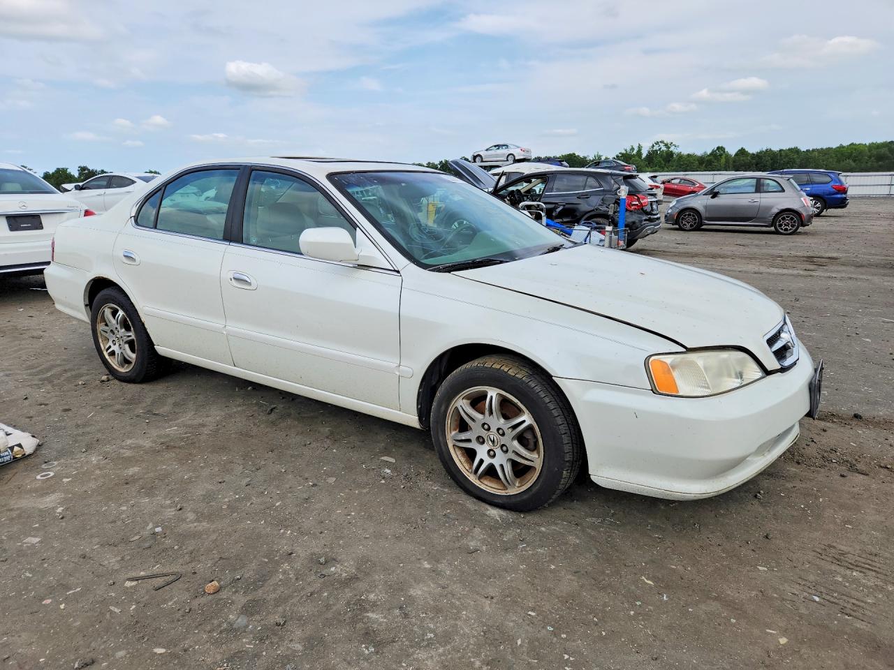 2001 Acura 3.2tl White vin: 19UUA56691A027895
