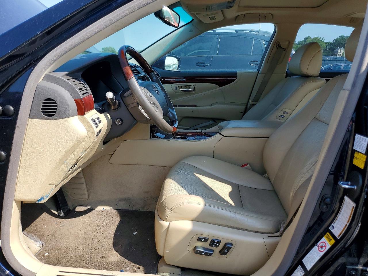 2009 Lexus Ls 460 Base Blue vin: JTHCL46F695002339