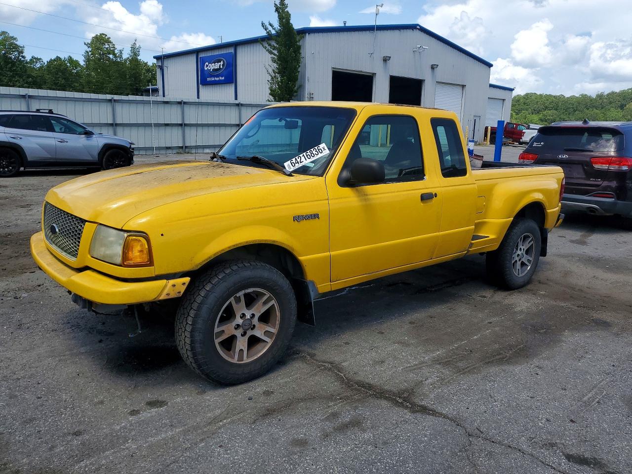 2003 Ford Ranger Super Cab Yellow vin: 1FTYR44V43PA24769