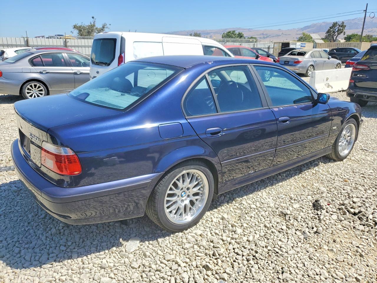 2001 Bmw 530 I Automatic Blue vin: WBADT63421CF05810