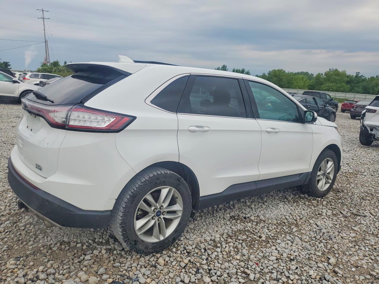 2016 Ford Edge Sel Белый vin: 2FMPK4J9XGBB26660
