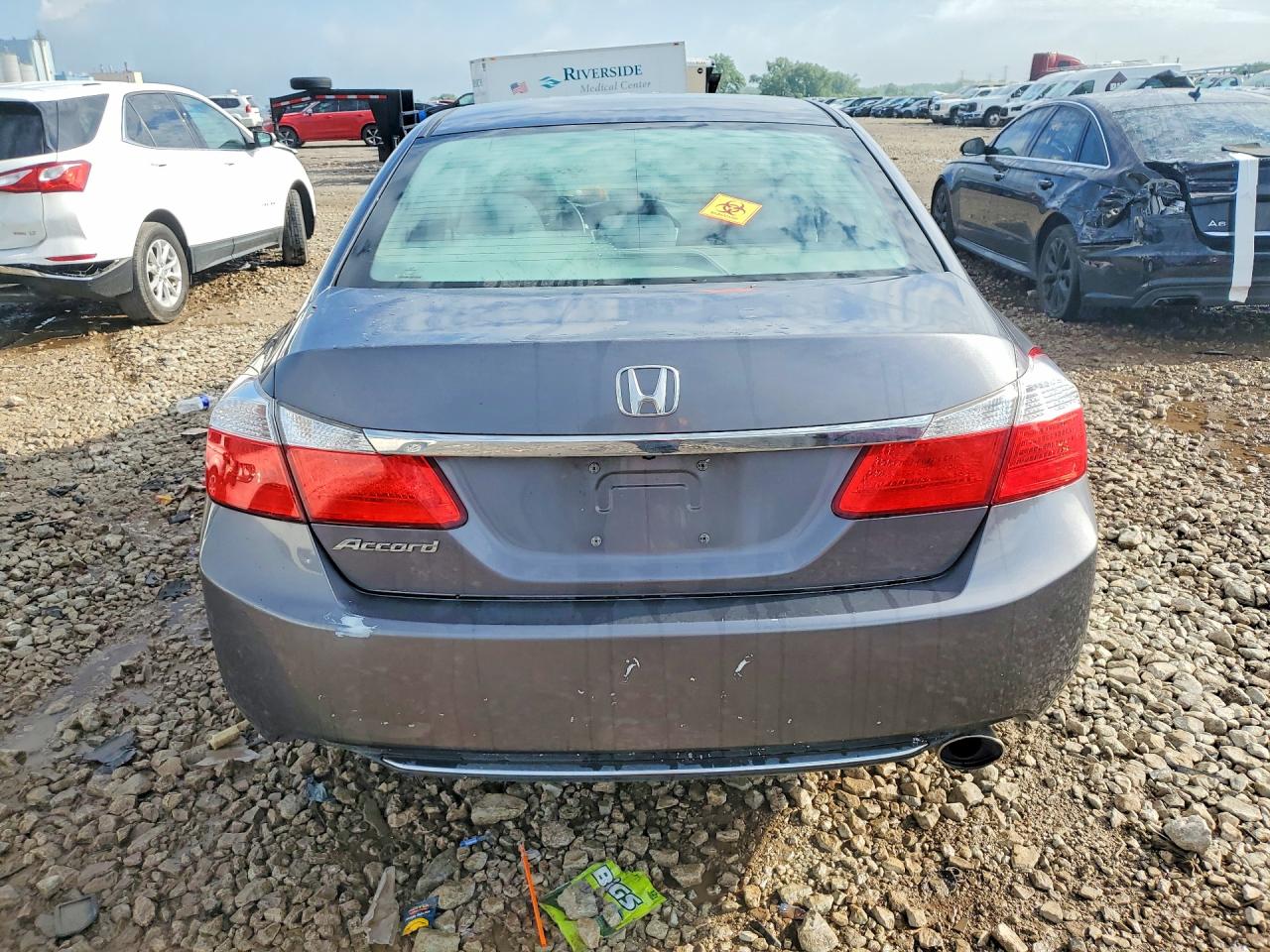 2014 Honda Accord Ex Gray vin: 1HGCR2F71EA106107