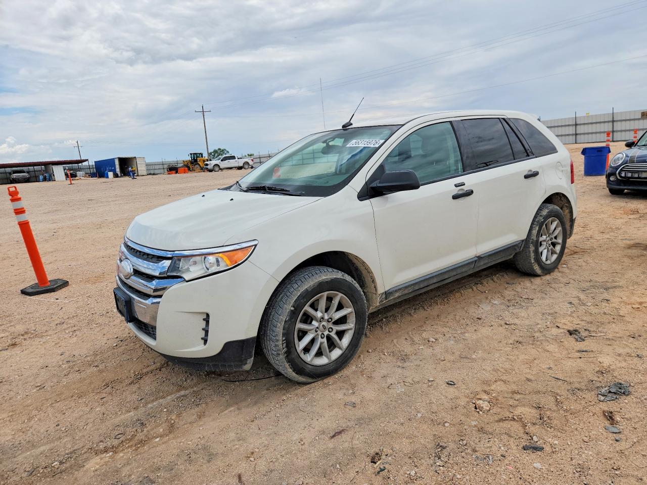 2013 Ford Edge Se White vin: 2FMDK3GC0DBA95432