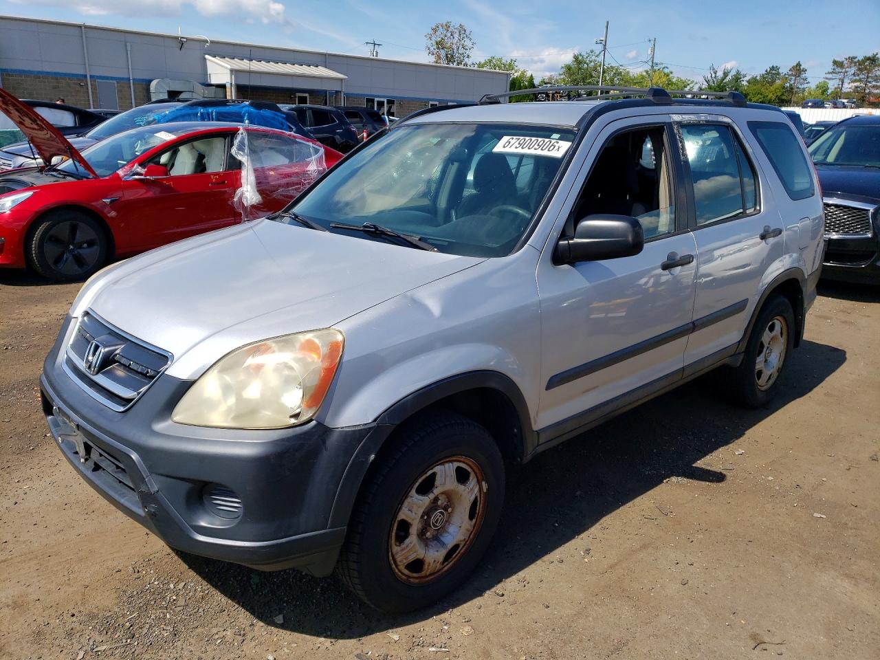 2005 Honda Cr-v Lx Silver vin: SHSRD78505U302832
