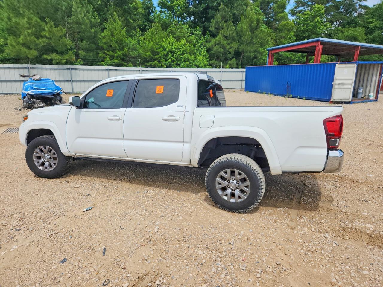 2019 Toyota Tacoma Sr5 V6 White vin: 5TFAZ5CNXKX075815