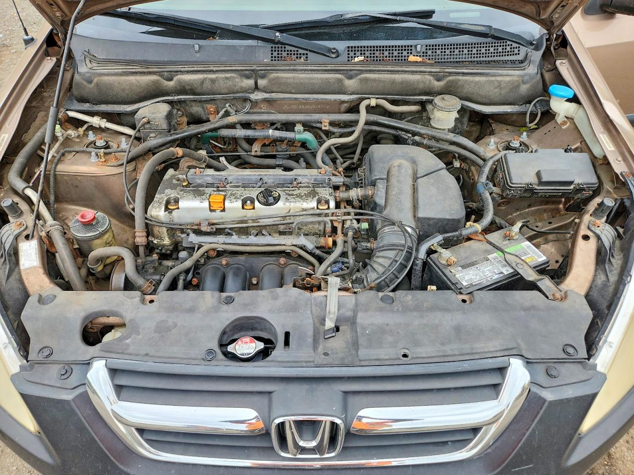 2002 Honda Cr-v Lx Tan vin: JHLRD78492C016908