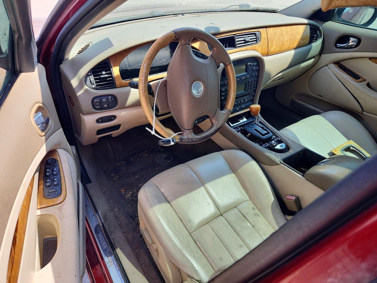 2003 Jaguar S-type Бордовый vin: SAJEA01T33FM81747