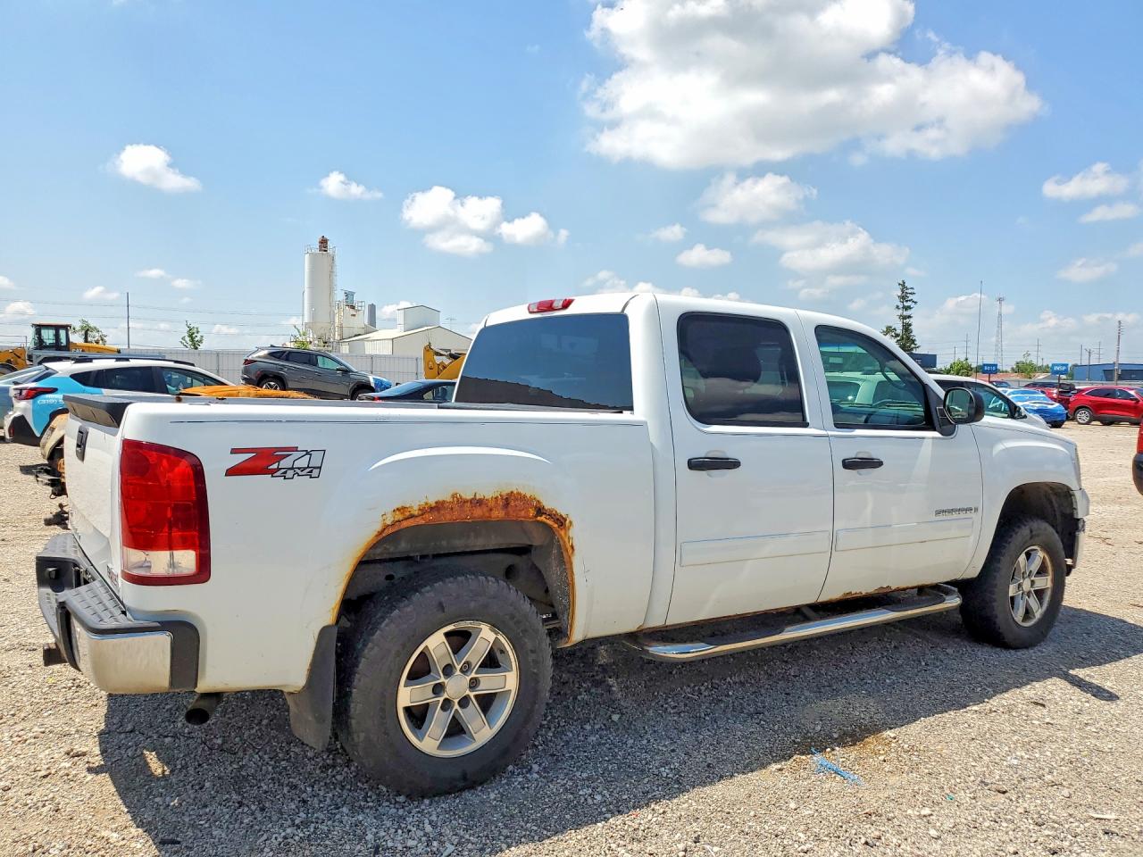 2009 Gmc Sierra K1500 Sle White vin: 3GTEK23M99G106224