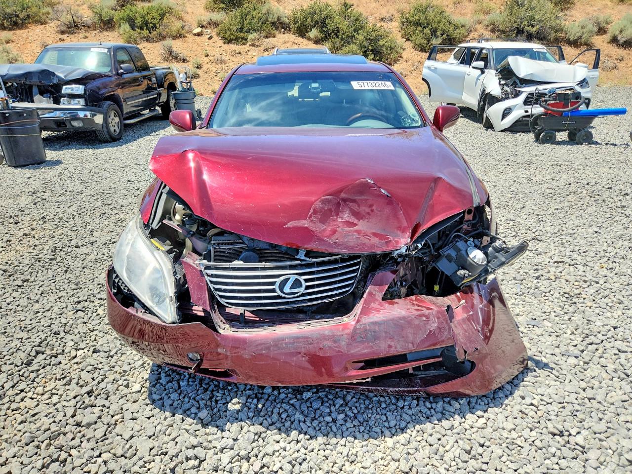 2007 Lexus Es 350 Red vin: JTHBJ46G872144927