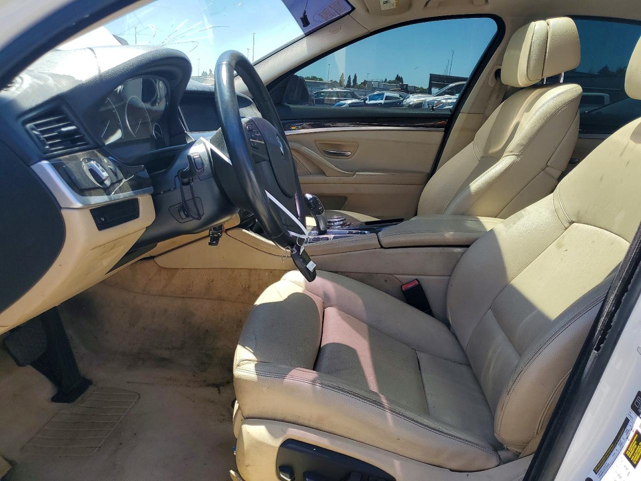 2014 Bmw 535 I White vin: WBA5B1C55ED475010