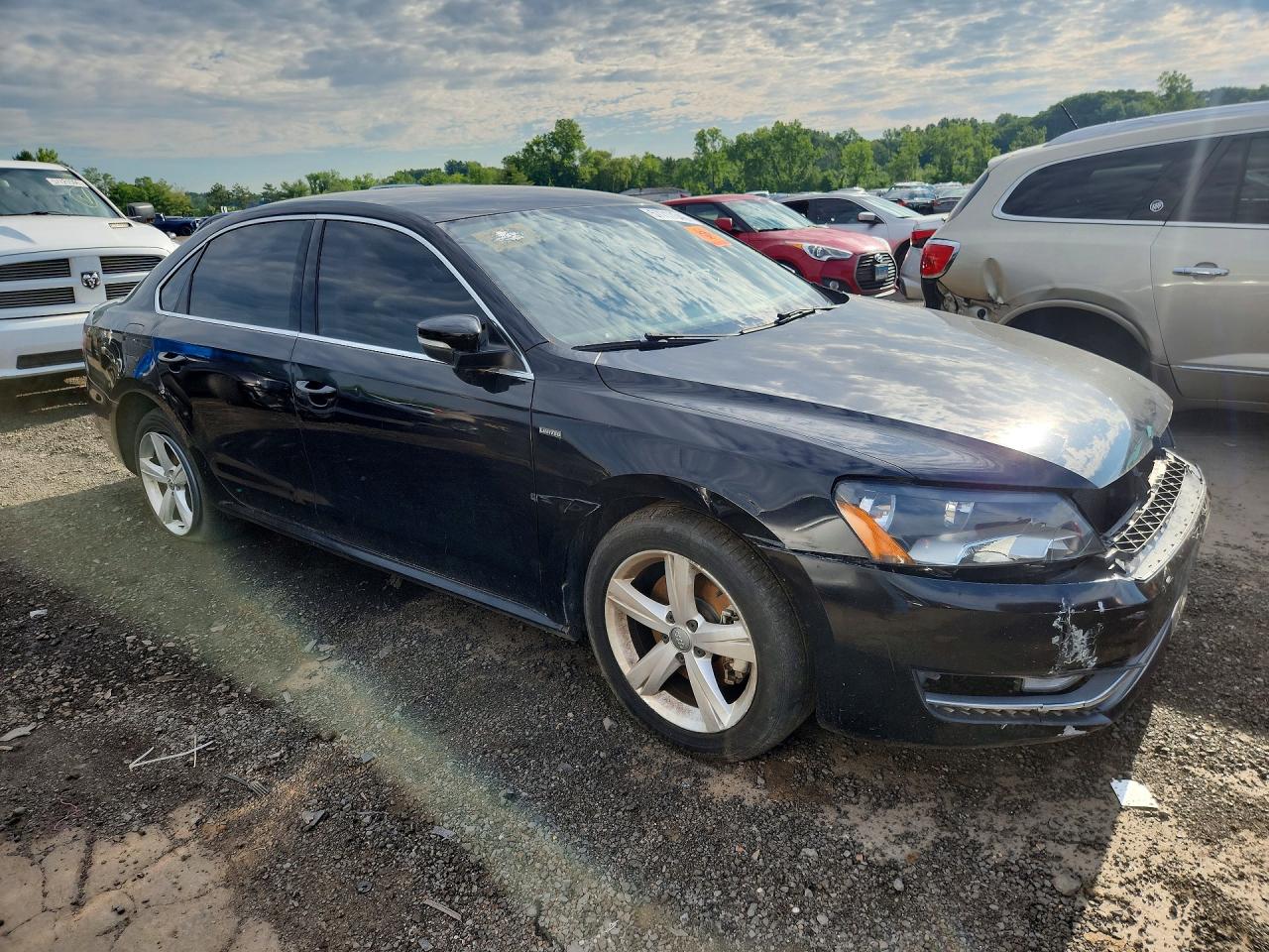 2015 Volkswagen Passat S Black vin: 1VWAT7A38FC116581