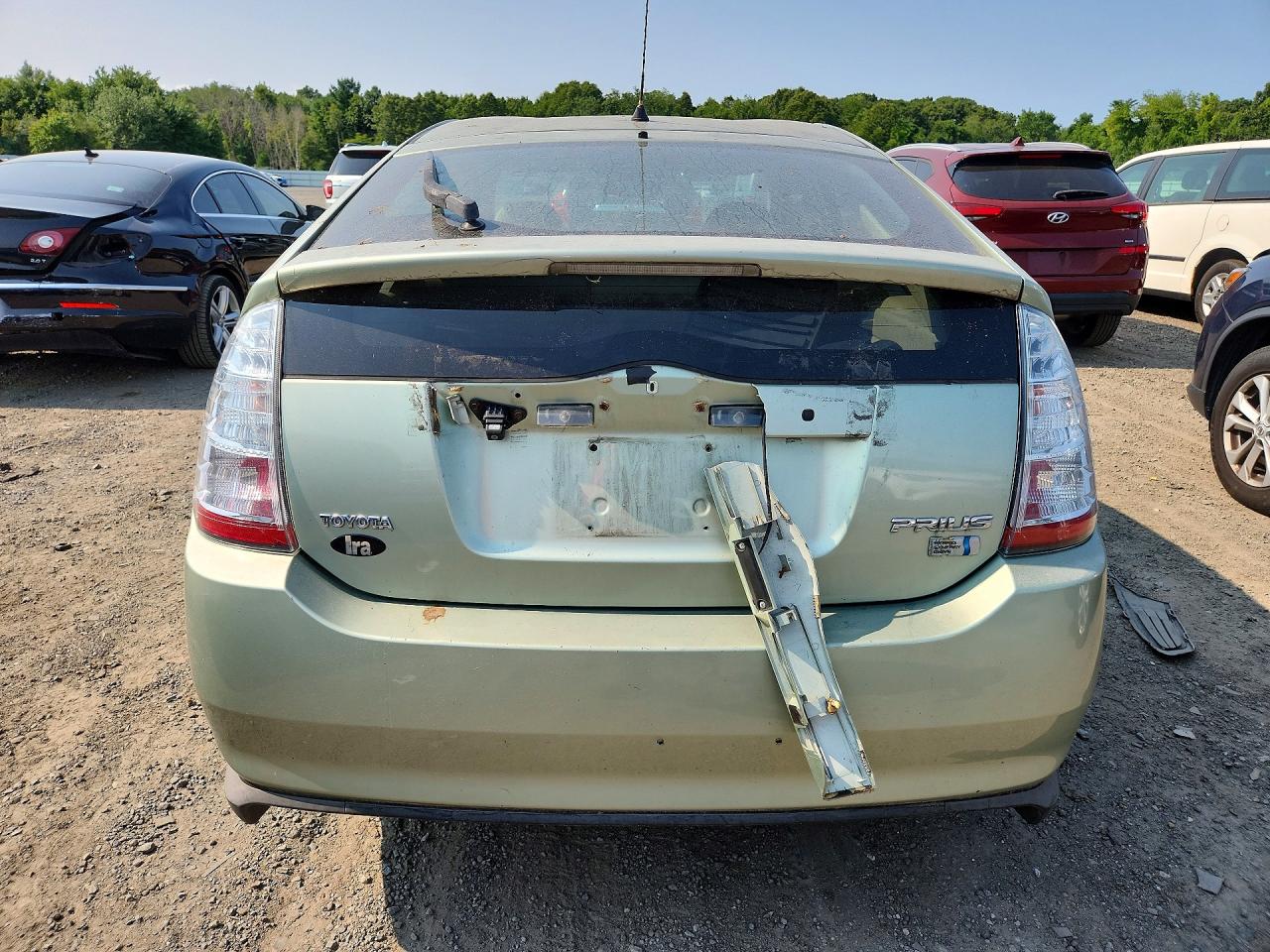 2007 Toyota Prius Base Green vin: JTDKB20U277586462