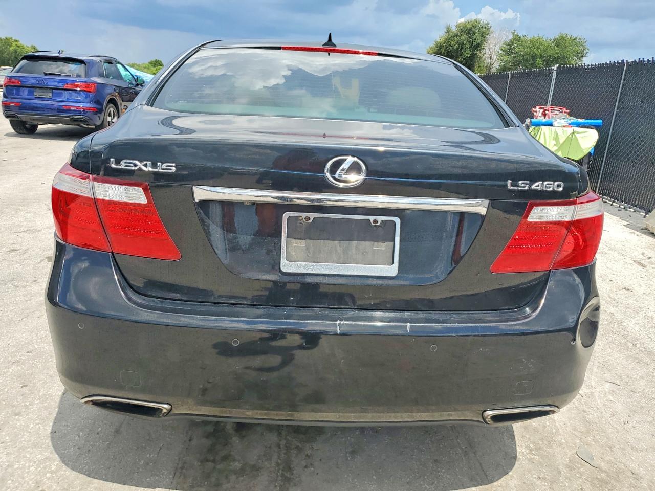 2008 Lexus Ls 460 Black vin: JTHBL46F685078234