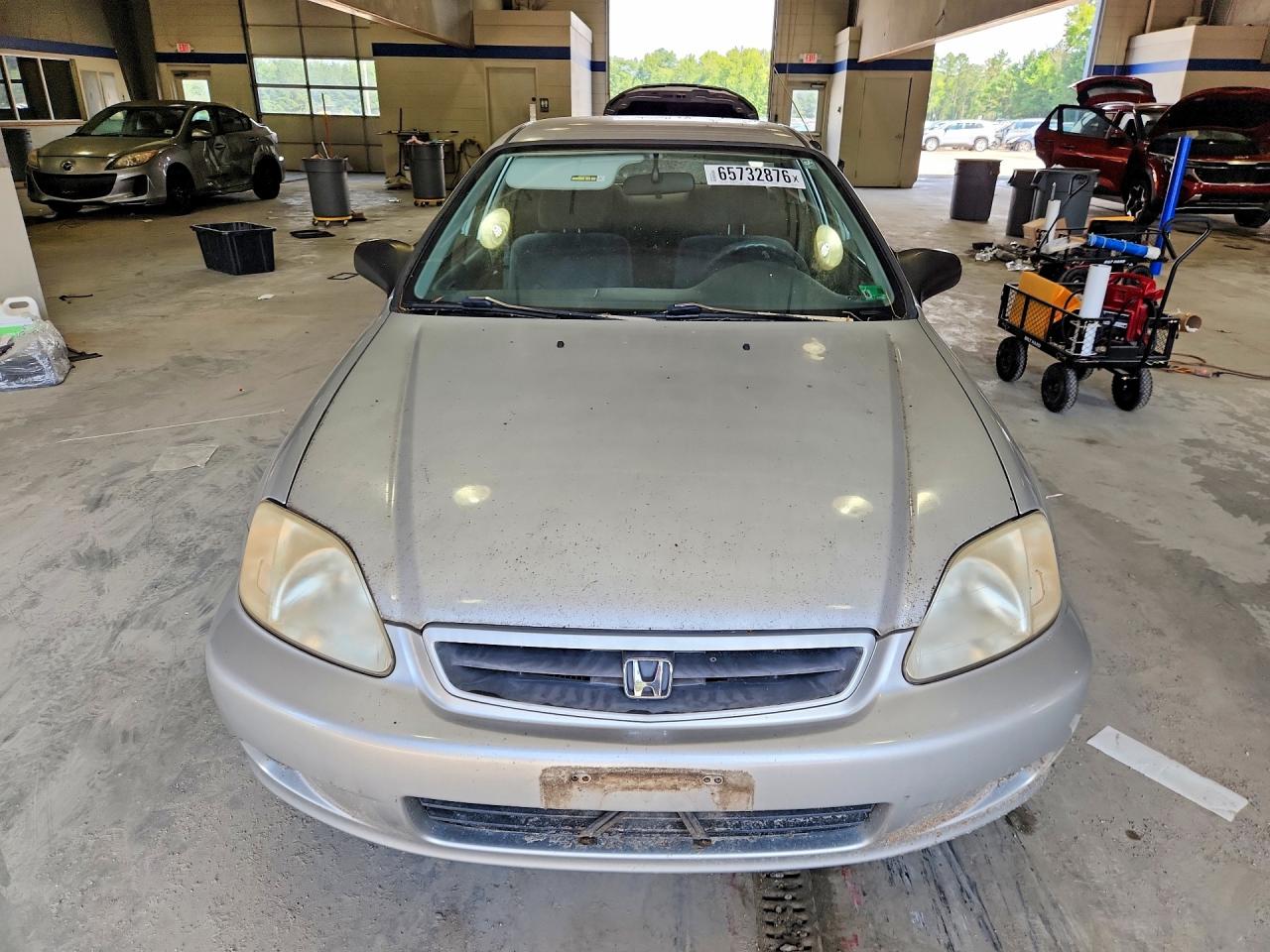 2000 Honda Civic Hx Silver vin: 1HGEJ7221YL124462