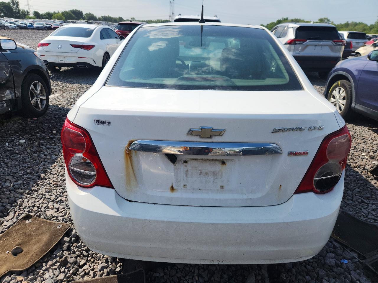 2012 Chevrolet Sonic Ltz Белый vin: 1G1JF5SB1C4101021