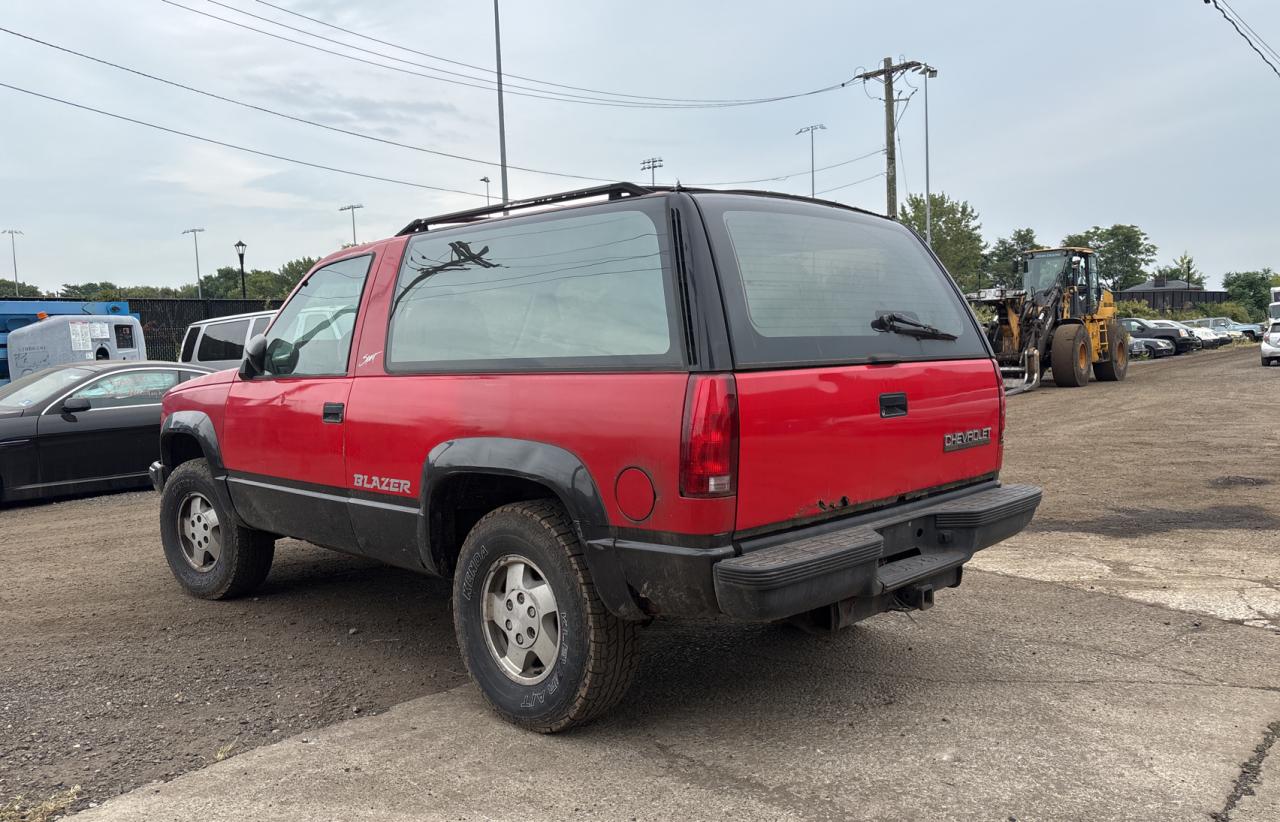 1992 Chevrolet Blazer K1500 Red vin: 1GNEK18K4NJ301343